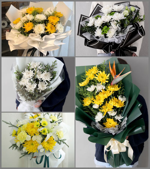 云南德宏州芒市勐戛镇白事花束代送